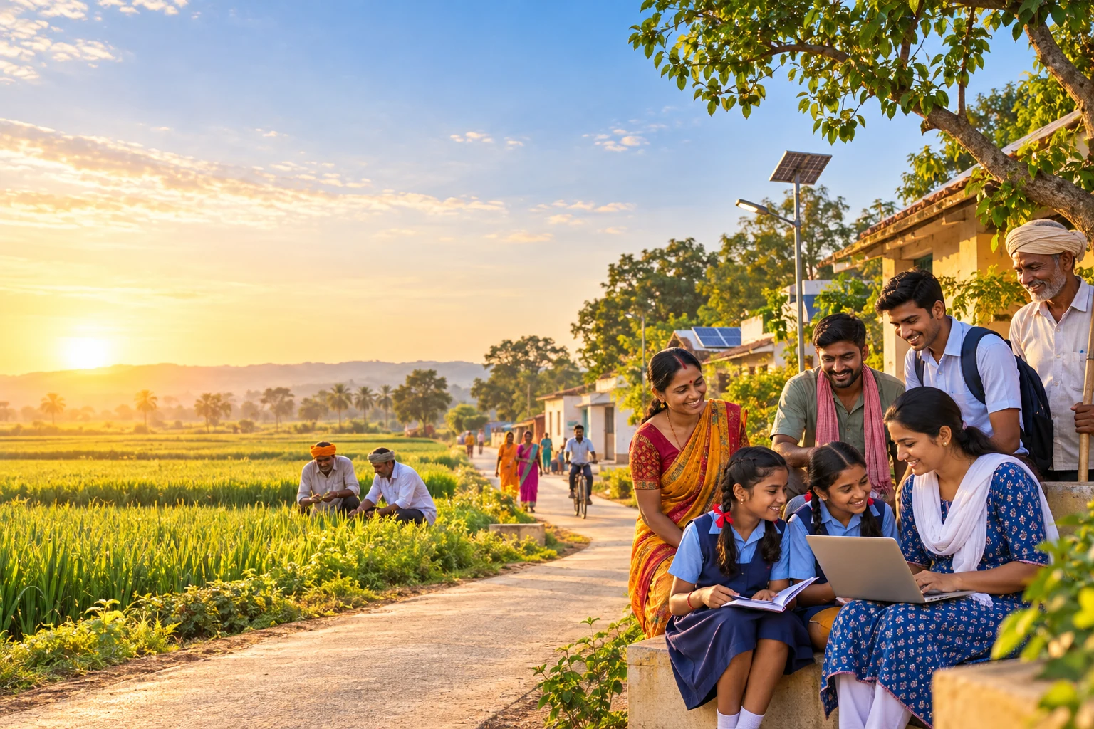 Rural community working and learning together
